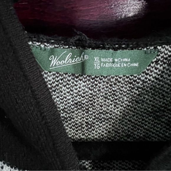 Woolrich 100% Lambswool Fair Isle Hooded Vest Cabincore size XL - Picture 5 of 10